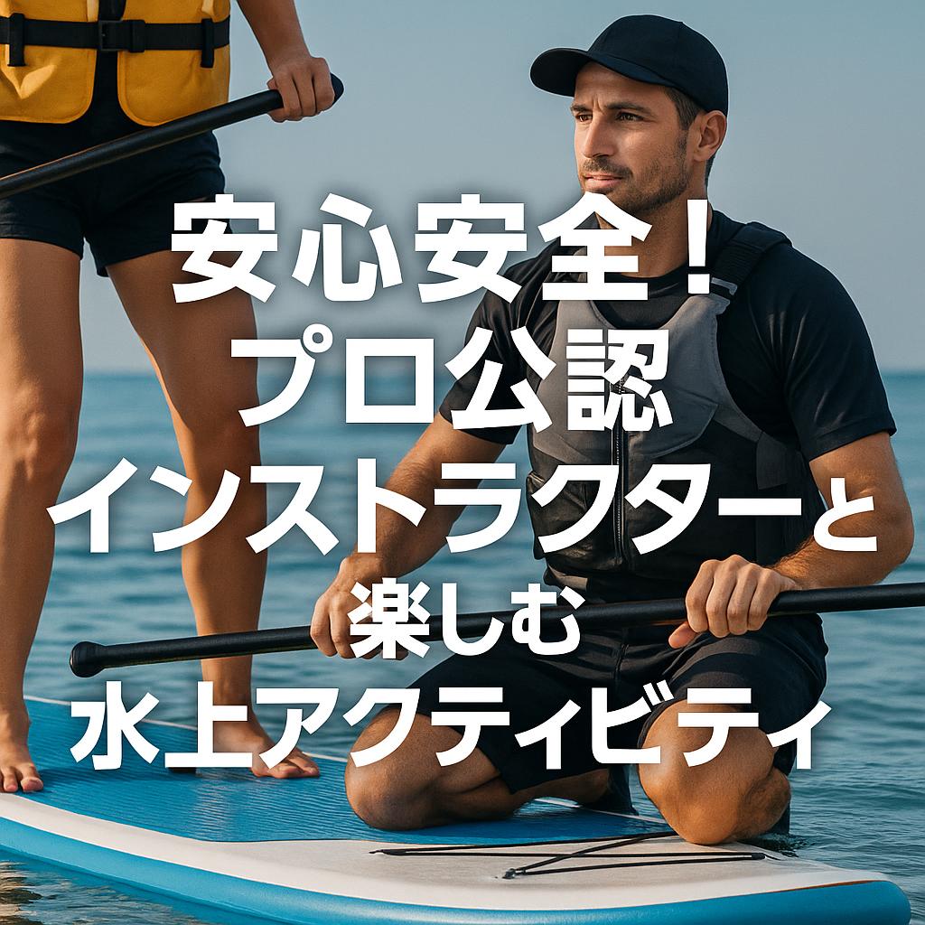 安心安全！プロ公認インストラクターと楽しむ水上アクティビティ