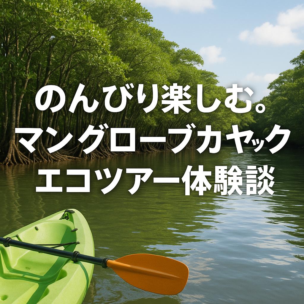 のんびり楽しむ。マングローブカヤックエコツアー体験談